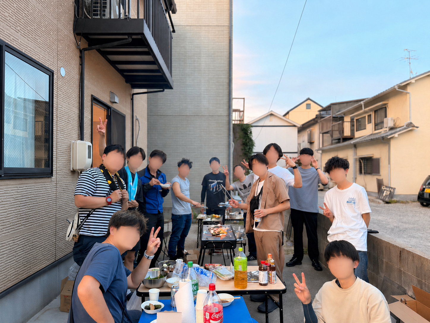ゲストハウスでBBQを開催しました