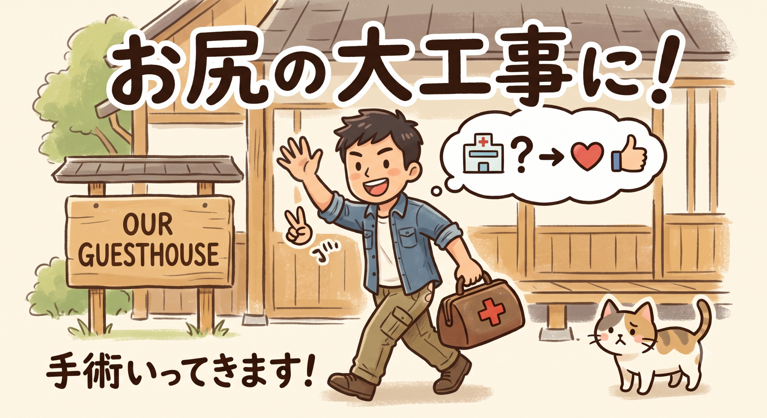 投稿者、食中毒からの急展開でこれから手術に行ってきます！